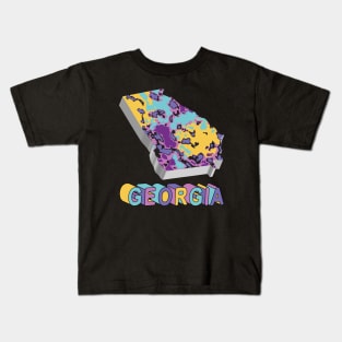 Georgia State Map Abstract Kids T-Shirt